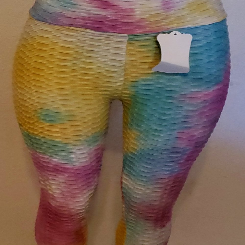 NWT Butt Liffting leggings Pink Ombre L/XL